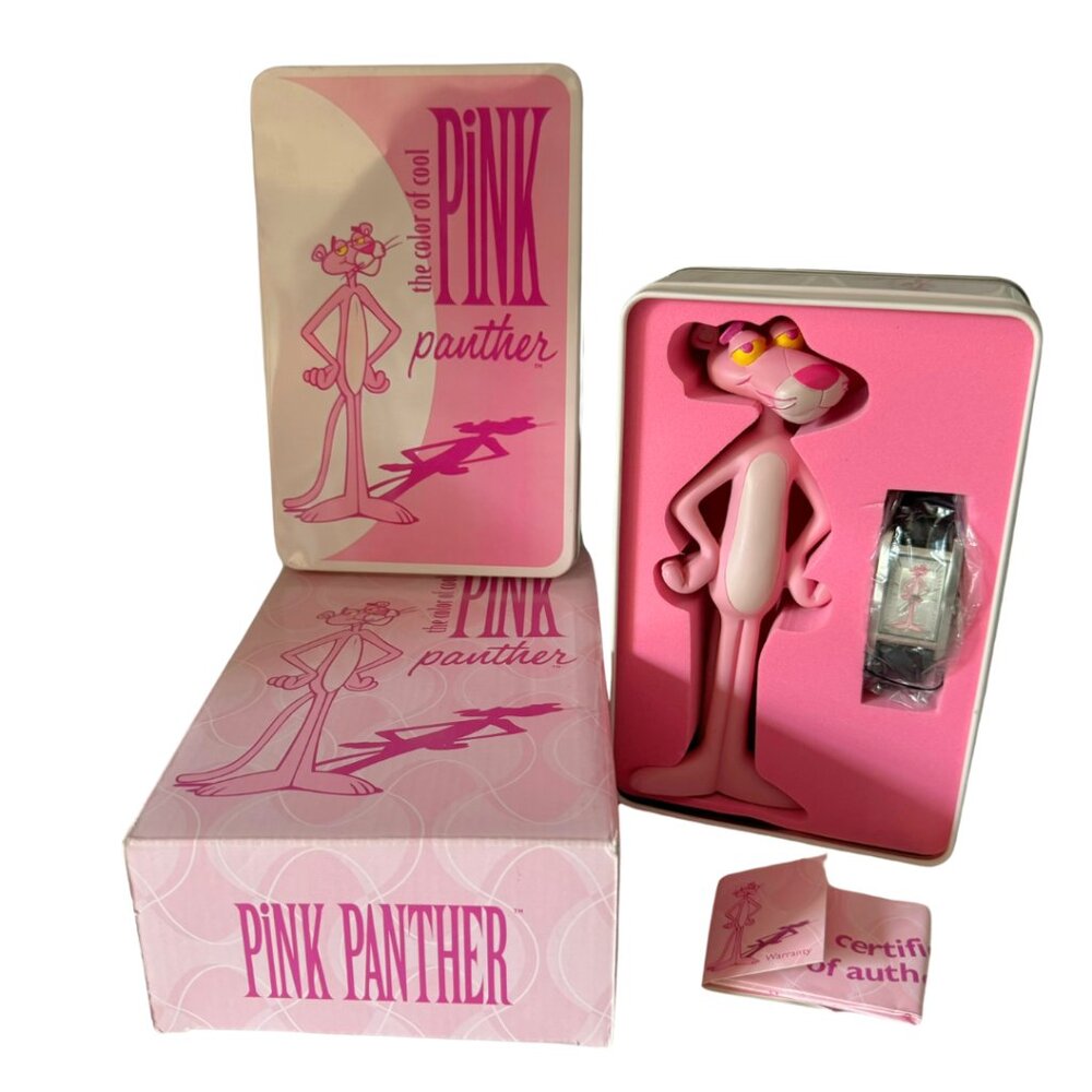 NEW Vintage 1998 Limited Edition Pink Panther Fossil Watch #673/5000
